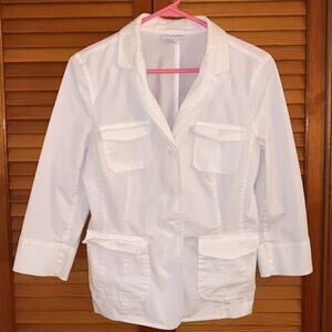 White cotton‎ jacket